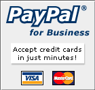 Sign up for PayPal and start accepting credit card payments instantly.
